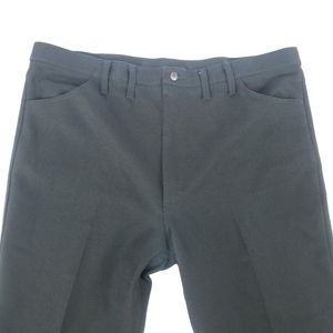 Wrangler 100% Polyester Pants Size 44 x *30 Black